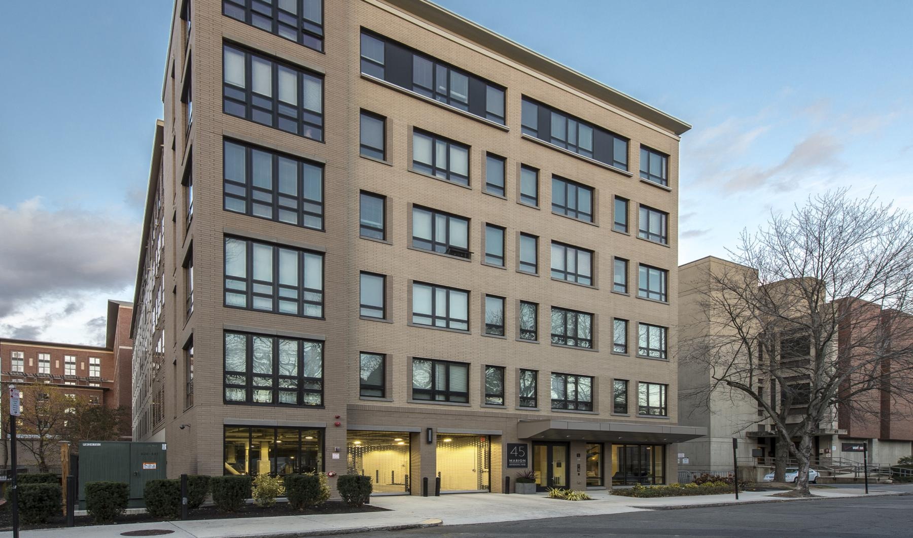 a building with many windows